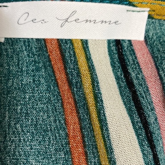 NEW! Ces Femme Size L Striped Dress! - Picture 7 of 9